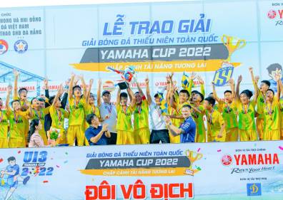 VÒNG CHUNG KẾT U13 YAMAHA CUP 2022: SÔNG LAM NGHỆ AN ĐĂNG QUANG VÔ ĐỊCH