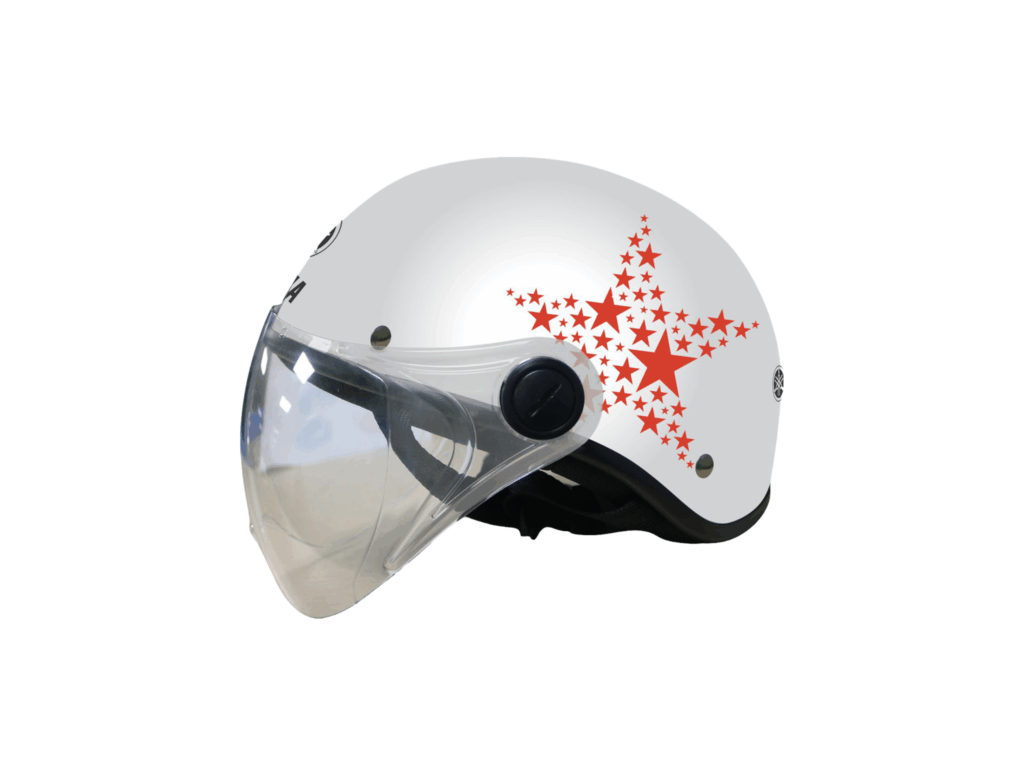 Mũ bảo hiểm thời trang 2020 kiểu 1 - Trắng