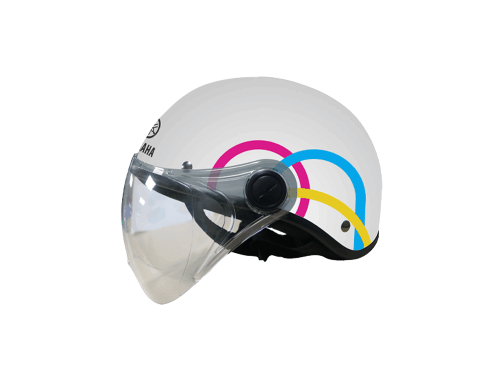 Mũ bảo hiểm thời trang 2020 kiểu 2 - Trắng