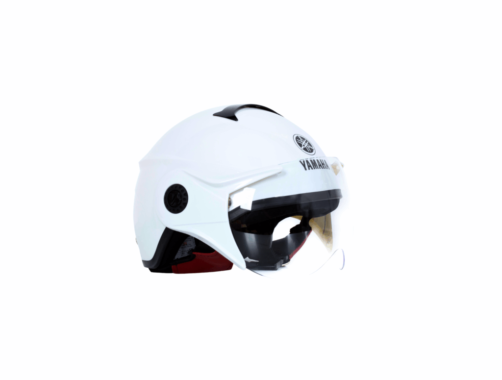 Mũ bảo hiểm nửa đầu kiểu 2 - Pearl White