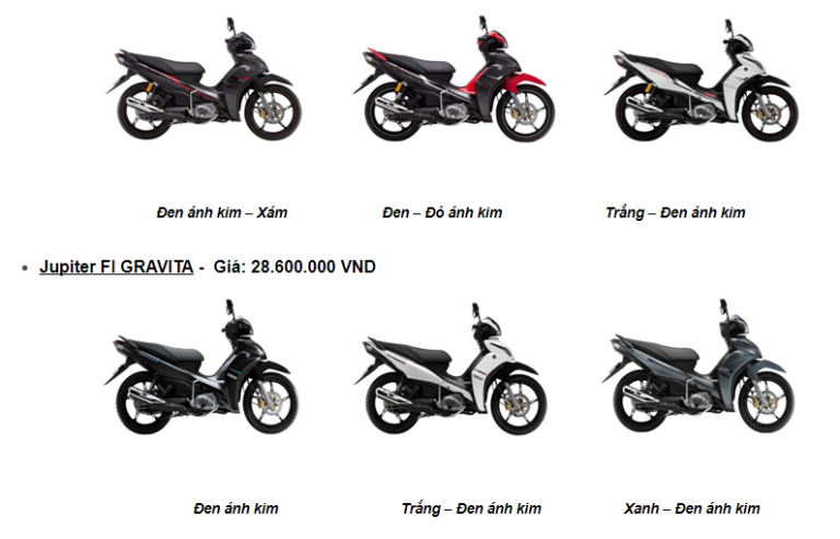 Yamaha Motor Việt Nam giới thiệu lọat phiên bản mới cho các dòng xe số năm 2016