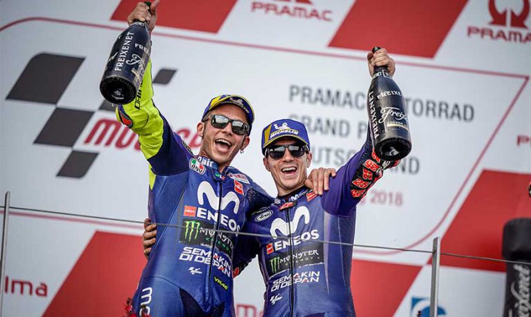 Kết quả vòng 9 MotoGP: Yamaha Movistar MotoGP xuất sắc giành podium đôi tại Sachsenring