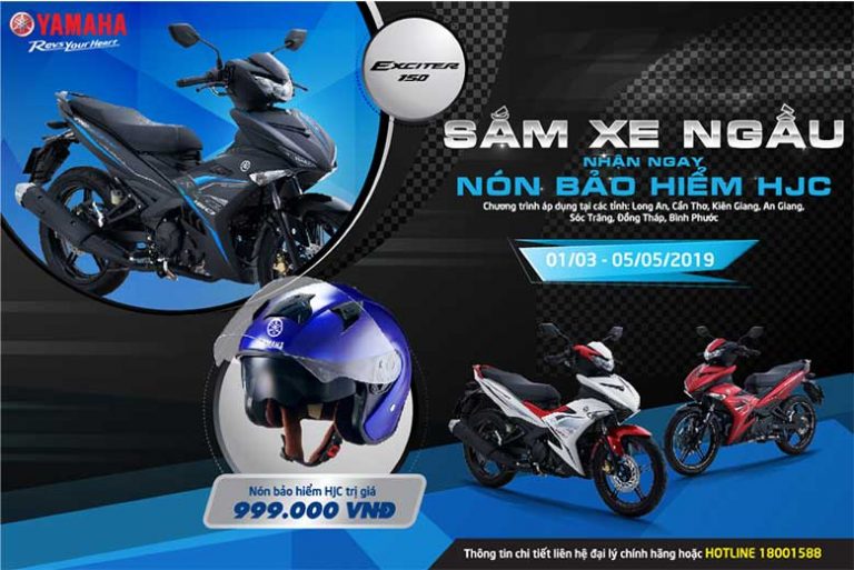 Khuyến mại đầu năm: MUA EXCITER NHẬN NGAY MŨ BẢO HIỂM CAO CẤP