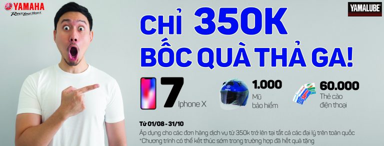 Đại tiệc khuyến mãi: CHỈ 350K BỐC QUÀ THẢ GA