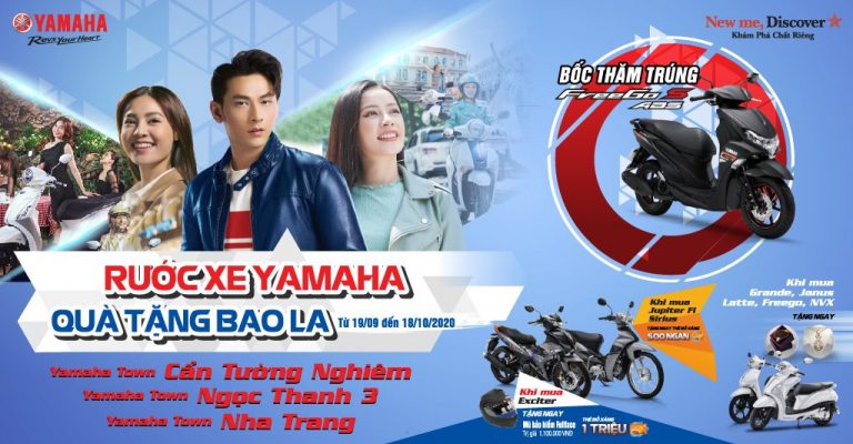 YAMAHA TOWN NHA TRANG: RƯỚC XE YAMAHA, QUÀ TẶNG BAO LA!