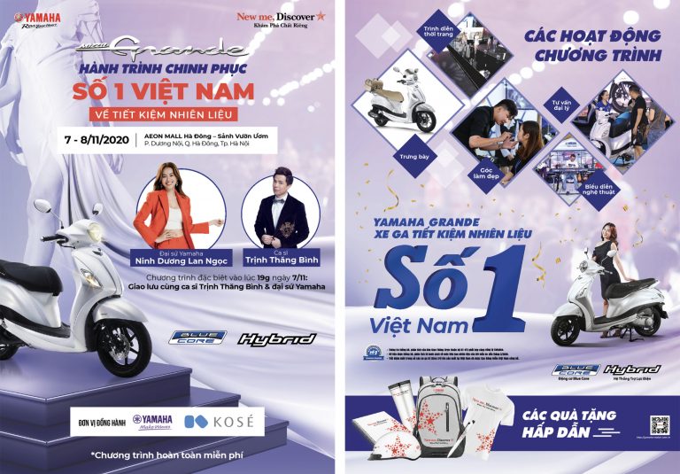 ĐỪNG BỎ LỠ: YAMAHA GRANDE FASHION SHOW CUỐI TUẦN NÀY CÙNG NINH DƯƠNG LAN NGỌC VÀ TRỊNH THĂNG BÌNH