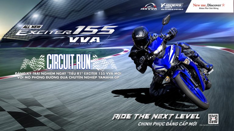 YAMAHA CIRCUIT RUN: TRẢI NGHIỆM "TIỂU R1" EXCITER 155 VVA MỚI VỚI MÔ PHỎNG ĐƯỜNG ĐUA CHUYÊN NGHIỆP YAMAHA GP