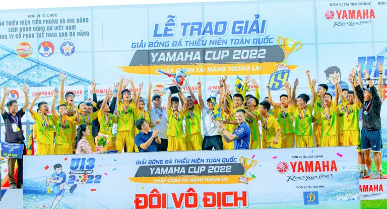 VÒNG CHUNG KẾT U13 YAMAHA CUP 2022: SÔNG LAM NGHỆ AN ĐĂNG QUANG VÔ ĐỊCH