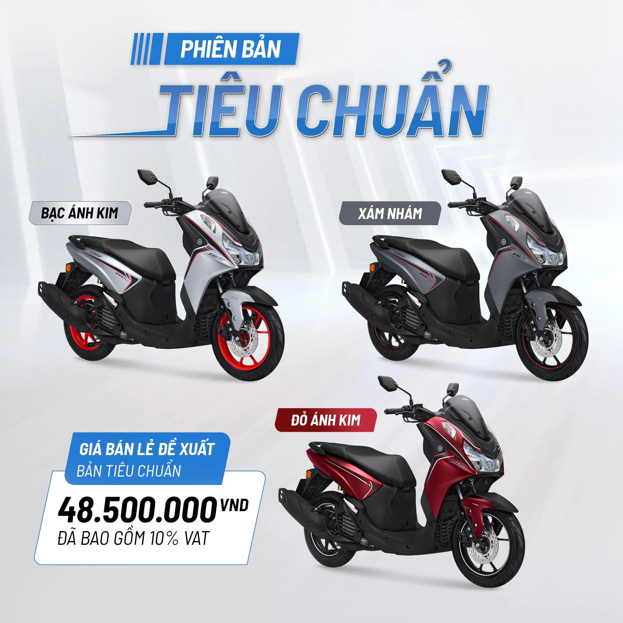 Bảng màu sắc trung tính của Yamaha LEXi 1