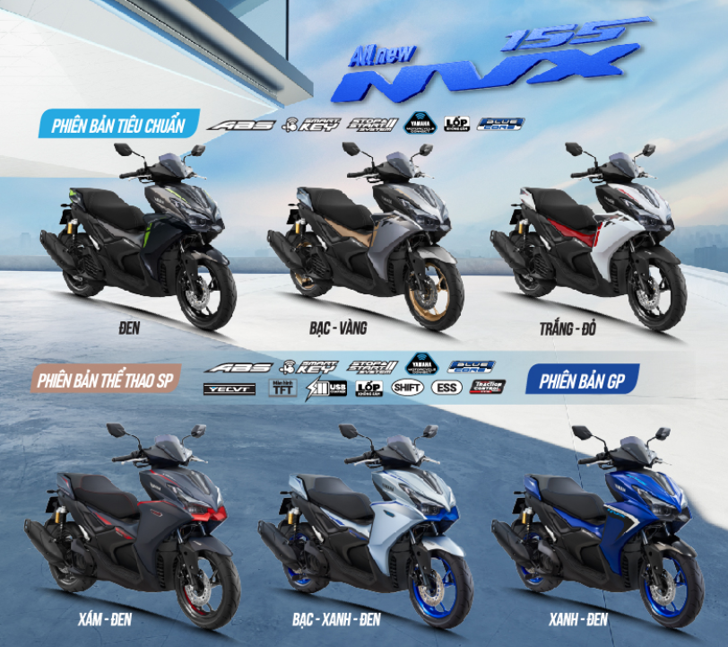 bảng màu Yamaha NVX 155