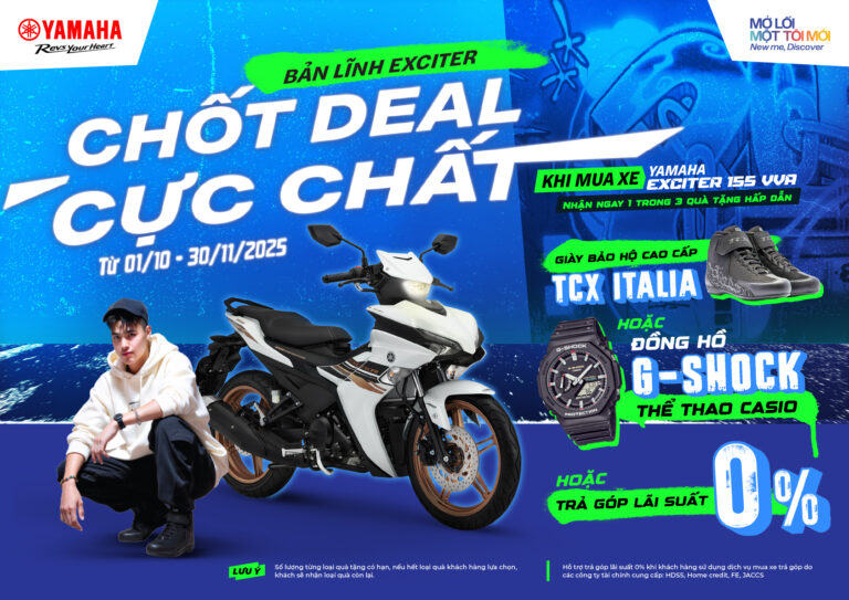 CHƯƠNG TRÌNH KHUYẾN MẠI: BẢN LĨNH EXCITER CHỐT DEAL CỰC CHẤT