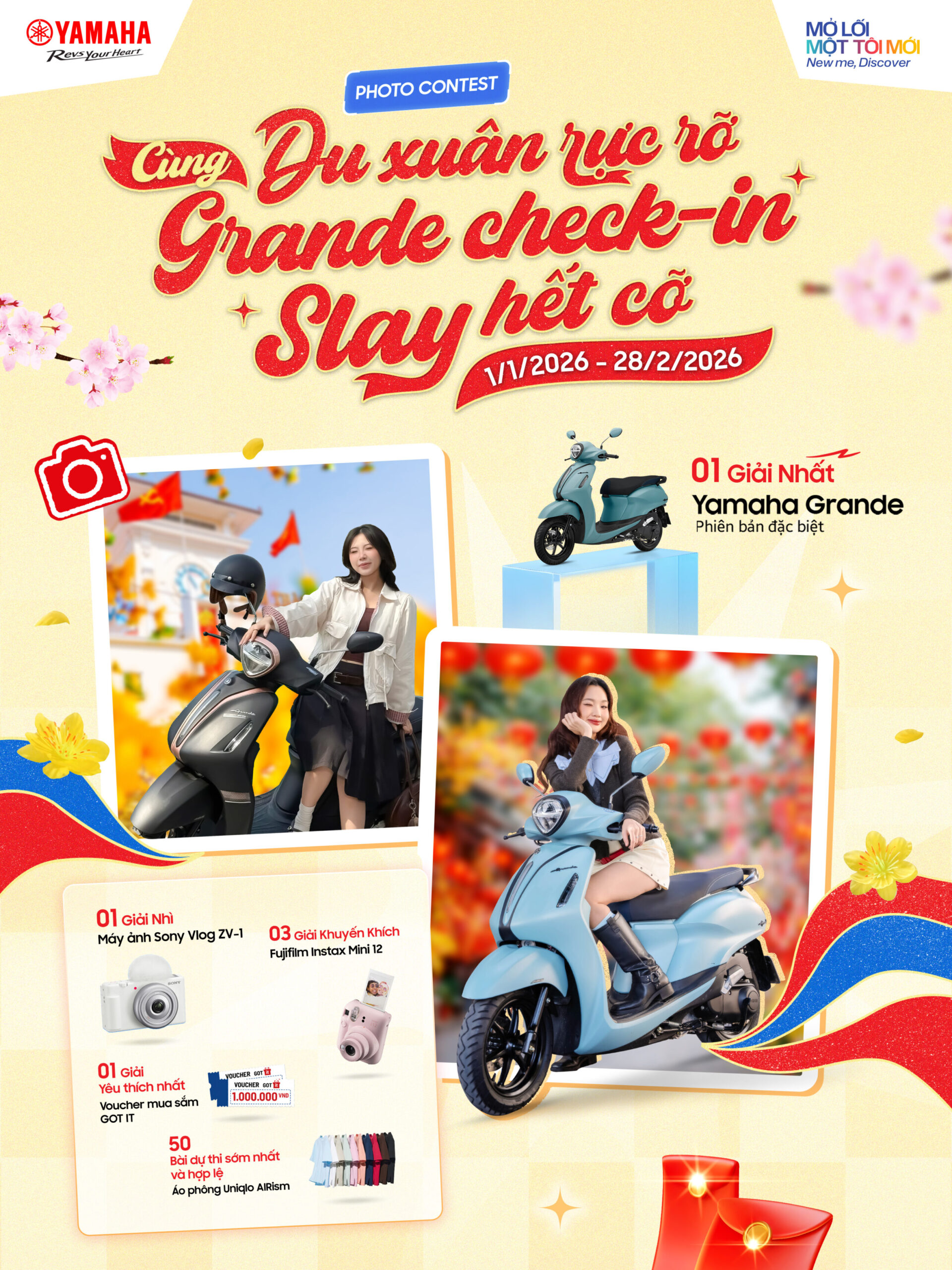 GIA HẠN CUỘC THI ẢNH: DU XUÂN RỰC RỠ, CÙNG GRANDE CHECK-IN SLAY HẾT CỠ