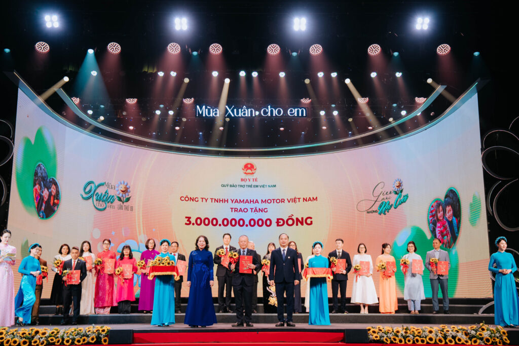 YAMAHA MOTOR VIỆT NAM ĐỒNG HÀNH CÙNG QUỸ BẢO TRỢ TRẺ EM VIỆT NAM VÌ SỰ PHÁT TRIỂN BỀN VỮNG CỦA CỘNG ĐỒNG