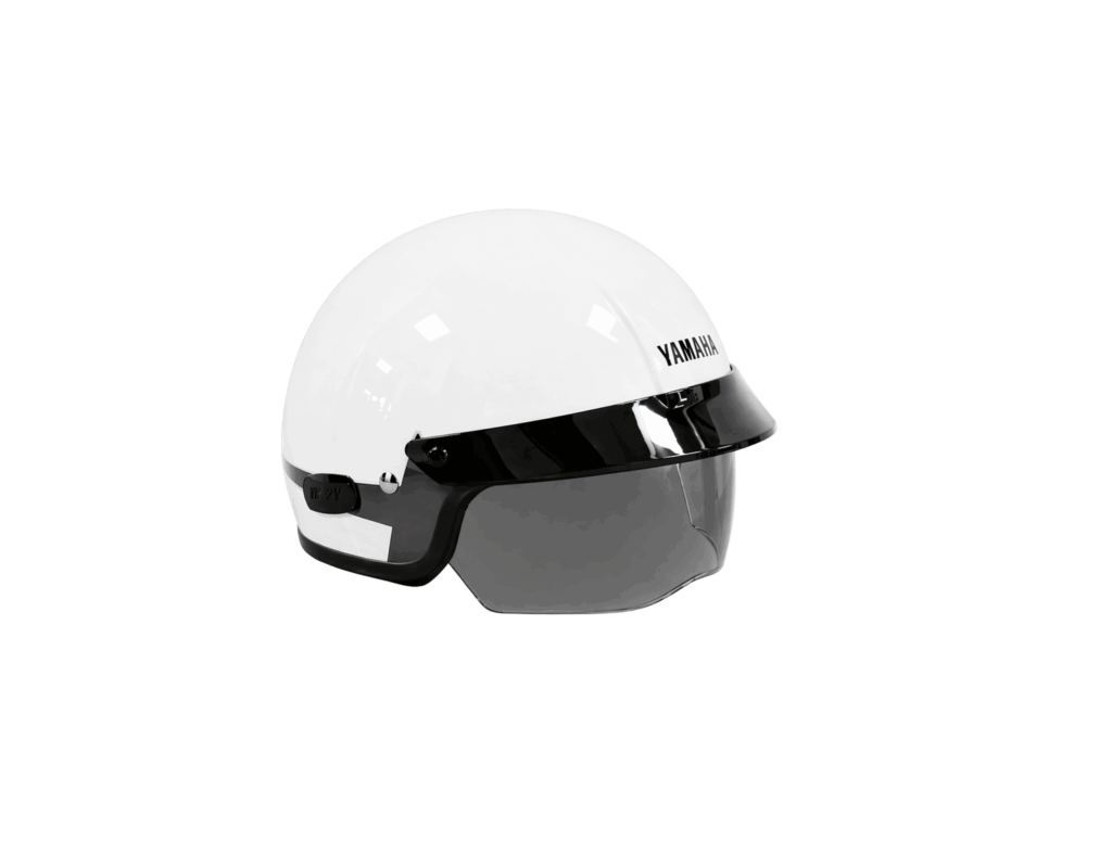 Mũ bảo hiểm nửa đầu 2026 - trắng bóng